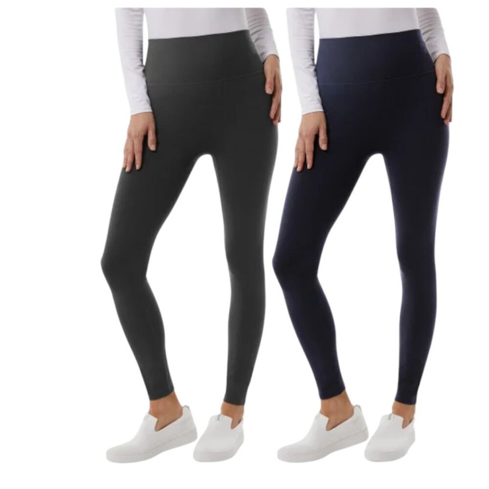 NEW 32 Degrees Everyday Leggings 2 Pac | Grey/Black